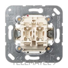 JUNG - DOBLE PULSADOR UNIPOLAR 10A