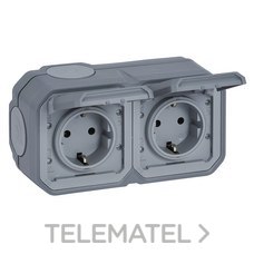 LEGRAND - BASE DOBLE SCHUKO HOR. P55MS GRIS