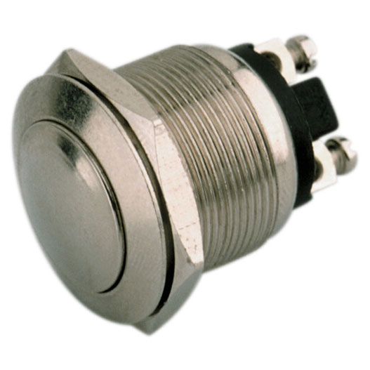 ELECTRO DH - PULS. ANTIVANDAL. 1 NA 2A Ø22MM METALIZ.