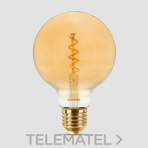 ILUMINIA - LAMP. LED G95 AMBAR E27 4W 2200K REG.