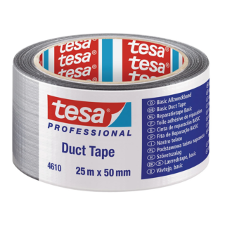 TESA - ROLLO CINTA AMERICANA PLATEADA 50MM 25M