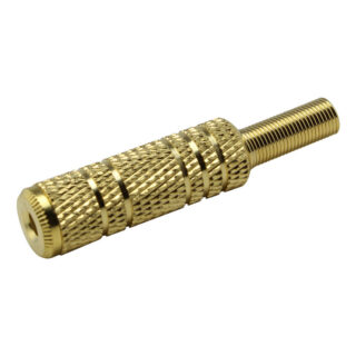 ELECTRO DH - CONECTOR JACK 3.5 ESTEREO DORADO HEMBRA
