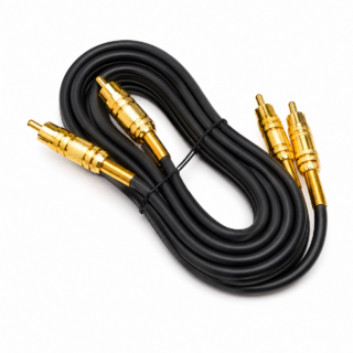 FERSAY - CONEXION 2 RCA M/2 RCA M 2.5M DORADOS Ø5MM
