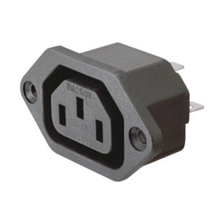ELECTRO DH - BASE CHASIS HEMBRA IEC60320-C13 2P+T