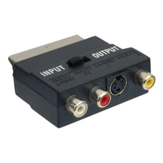 ELECTRO DH - ADAPTADOR EUROCONECTOR A 3 RCA + S-VHS