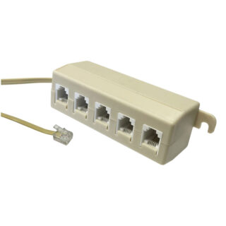 SILVER SANZ - ADAPTADOR TELEFONICO QUINTUPLE 6P4C