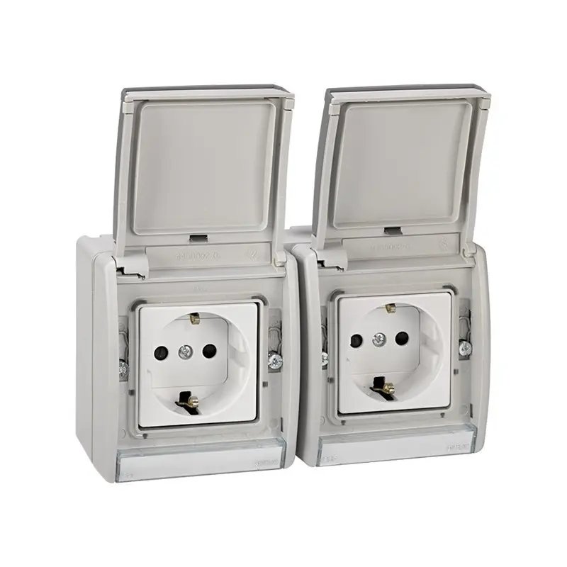 SIMON - BASE 2XSCH.10A 44 MONOBLOK IP55 BL.