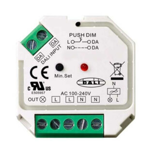 LUZ NEGRA - REGULADOR TRIAC DALI + PUSH