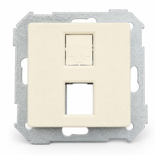 SIMON - PLACA 2XRJ AMP 82 B.MARFIL