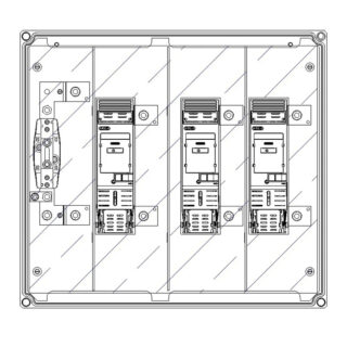 CLAVED - CAJA CGP NH2 400A ESQ. VAR. BUC UF N.NUEVA