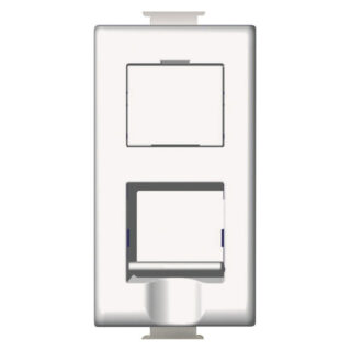 BTICINO - CONECTOR MATIX RJ45 C5E 1 MOD. BL.