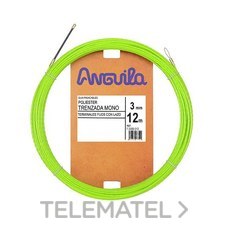 ANGUILA - GUIA POLIESTER HEL. VERDE 3MM 12M