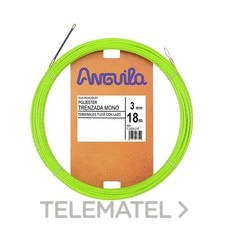 ANGUILA - GUIA POLIESTER HEL. VERDE 3MM 18M