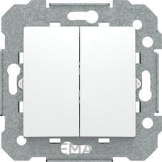 BJC - DOBLE CONMUTADOR BLANCO POLAR