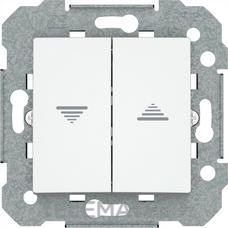 BJC - DOBLE INTERRUPTOR PERSIANA BL. POLAR