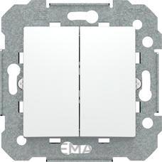 BJC - DOBLE INTERRUPTOR BLANCO POLAR