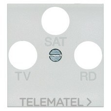 BTICINO - PLACA TV-SAT 2 MODULOS N4207