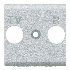 BTICINO - PLACA TV+R 2 MODULOS NT4204