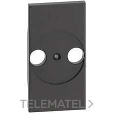 BTICINO - TAPA TV/R + SAT LV. NOW 2 MODULOS DARK