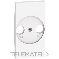 BTICINO - TAPA TV/R + SAT LV. NOW 2 MODULOS BLANCO