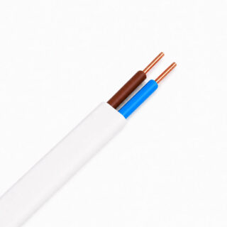 CABLES ESPEC - ML MANG. PLANA H05VVH2-F 2X1 MM² BLANCA