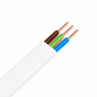 CABLES ESPEC - ML MANG. PLANA H05VVH2-F 3X1 MM² BLANCA