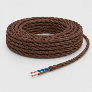 P. ITALIANA - ML CABLE TRENZADO SEDA 2X0.75 MM² MARR. 20