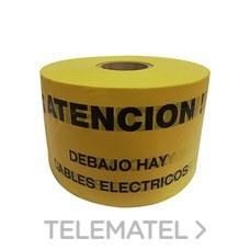 CELLPACK - ROLLO 500M CINTA SEÑALIZ. AMARILLA ELECT. - Imagen 2