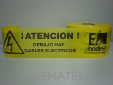 CELLPACK - ROLLO 500M CINTA SEÑALIZ. AMARILLA ELECT.