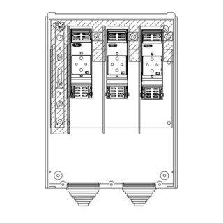 CLAVED - CAJA CGP NH00 160A ESQ. 7 BUC IB