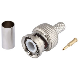 ELECTRO DH - CONECTOR CRIMPAR BNC MACHO Ø6MM (RG59)