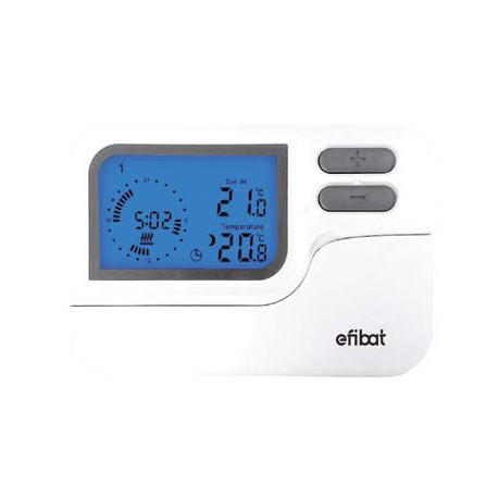 EFIBAT - CRONOTERMOSTATO PROGRAM. CONMUTADO