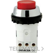 DELECSA - PULSADOR Ø22MM ROJO 1NC + 1NA