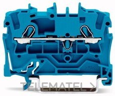 WAGO - BORNA CARRIL 1-1 2,5MM² AZUL