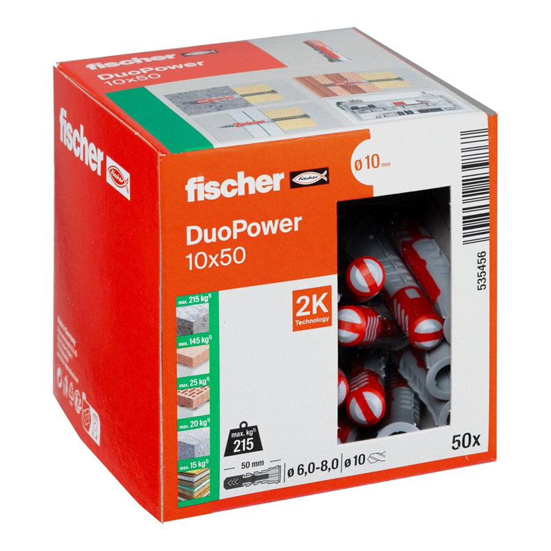 FISCHER - CAJA 50 UDS TACO DUOPOWER Ø10X50 - Imagen 2