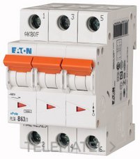 EATON - AUTOMATICO 3X63A PLS6 CURVA C