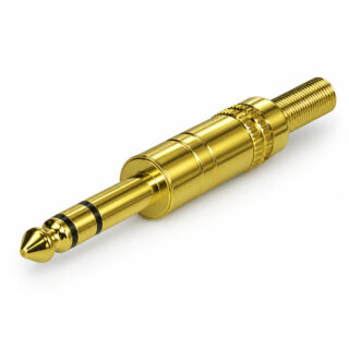 FERSAY - CONECTOR JACK 6.3 ESTEREO DORADO HEMBRA
