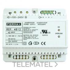 FERMAX - ALIMENTADOR 18VCC 1.5A 4812