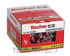 FISCHER - CAJA 100 UDS TACO DUOPOWER Ø8X40