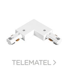FORLIGHT - CONECTOR L CARRIL MONOF. BLANCO