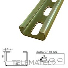 GAESTOPAS - ML PERFIL C PERFORADO 20X10MM