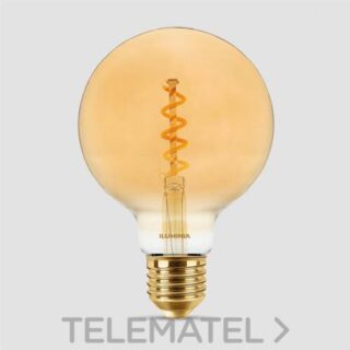 ILUMINIA - LAMP. LED G95 AMBAR E27 4W 2200K REG.