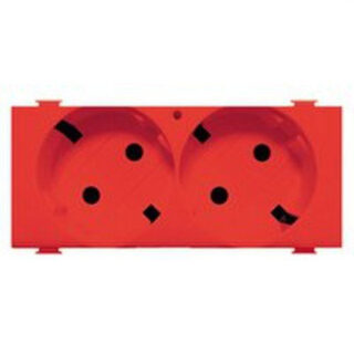 BTICINO - BASE SCHUKO DOBLE ROJO