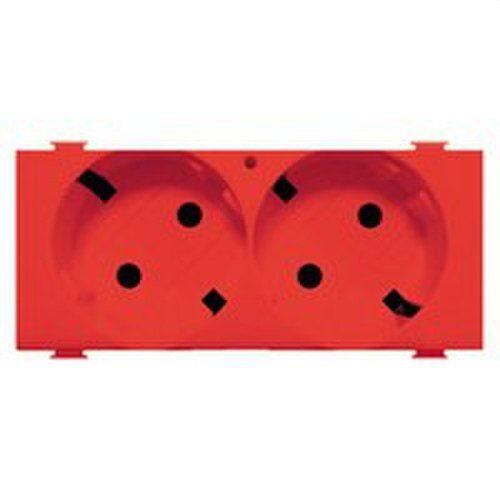BTICINO - BASE SCHUKO DOBLE ROJO