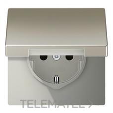 JUNG - BASE SCHUKO T. ABATIBLE LS990 ACERO