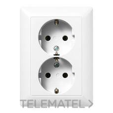 JUNG - BASE SCHUKO DOBLE AS B.NIEVE