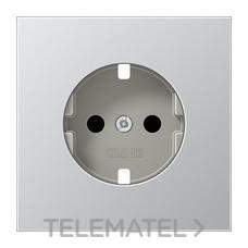 JUNG - PLACA SCHUKO LS990 ALUMINIO