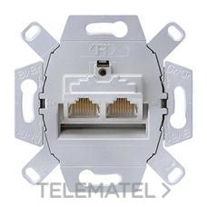 JUNG - BASE 2XRJ45 CATEGORIA 6 Y 6A