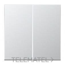 JUNG - TECLA DOBLE LS990 ALUMINIO