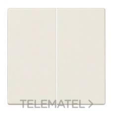 JUNG - TECLA DOBLE LS990 B.MARFIL